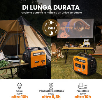 Generatori di energia elettrica da 3300 W Generatore di emergenza approvato